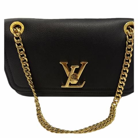 Louis Vuitton® Lockme Chain Bag East West Rose Trianon. Size in