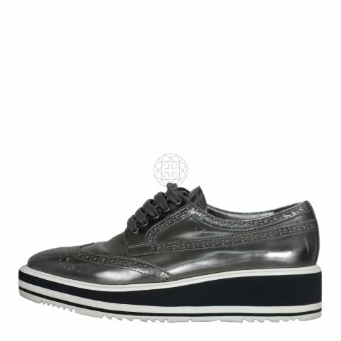 Prada 2025 silver brogues