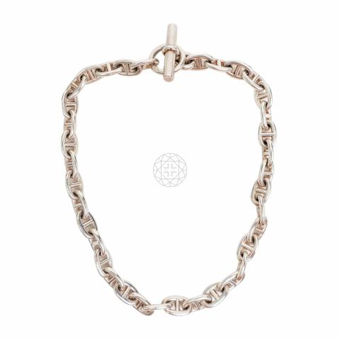 Shop HERMES Chaine dAncre Chaine d'ancre necklace, small model (H101503B  00) by JOJO.co | BUYMA