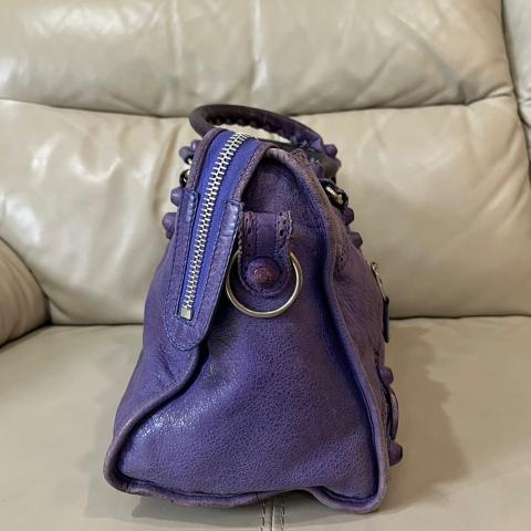 Sell Balenciaga Giant 21 Part Time Brogues Motorcycle Bag Purple HuntStreet