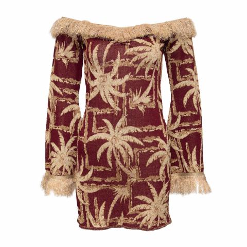 Sell Alice McCall Palm Tress Mini Dress - Gold/Red | HuntStreet.com
