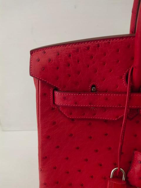 Sell Hermès Birkin 35 Rouge Vif Ostrich PHW - Red