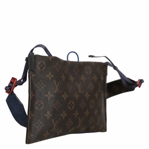 Louis Vuitton Limited Edition Monogram Canvas Pacific Blue Outdoor Small  Pouch Crossbody Bag - Yoogi's Closet