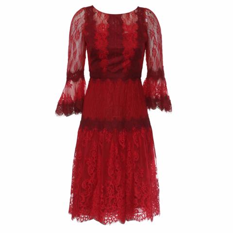 chinese dress ladies Marchesa Notte Lace Dress Size 4  KMK Luxury Consignment