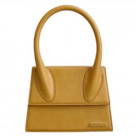 Jacquemus Chiquito Bag In Yellow Suede. Comes with receipt and dust bag.