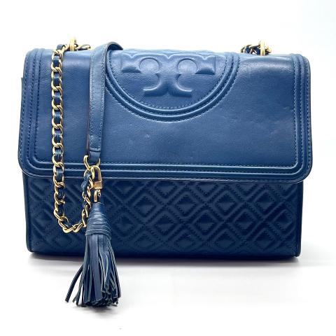 Sell Tory Burch Fleming Soft Convertible Shoulder Bag Blue