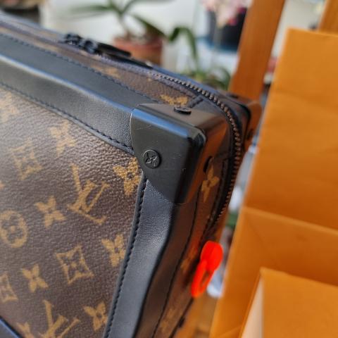 Pochette trunk cloth bag Louis Vuitton Brown in Cloth - 13462841