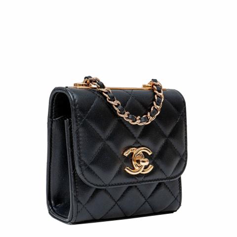 CHANEL 22C MINI TRENDY CC CLUTCH WITH CHAIN