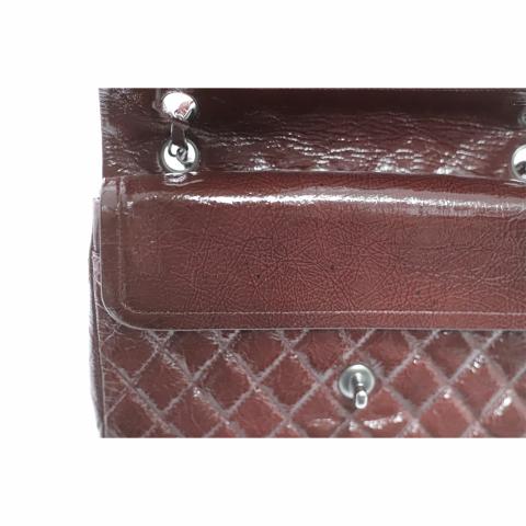 Sell Chanel Medium Patent Double Flap Bag - Maroon