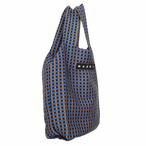 Polka Dots Medium Logo Tote Bag in Black - Marni