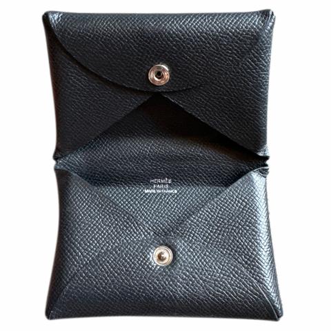 NEW! HERMES Calvi Duo card holder In SESAME EPSOM Accessories