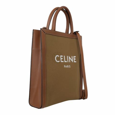 Buy Celine Celine Vertical Cabas Celine Canvas Tote Bag for Unisex in  Ochre/Tan 2023 Online