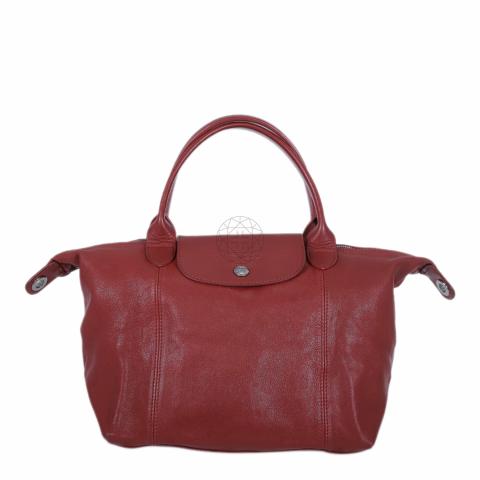 Longchamp cuir discount red lacquer