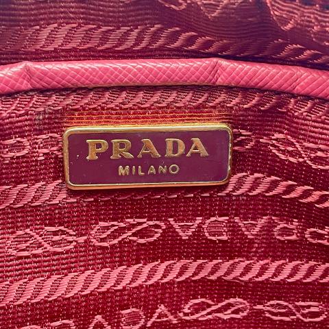 Prada Pink Saffiano Lux Leather Camera Crossbody Bag ref.982383