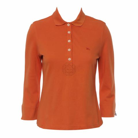 Orange burberry hot sale polo