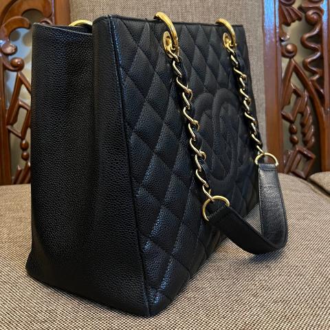Chanel grand shopping GST Black Leather ref.56821 - Joli Closet