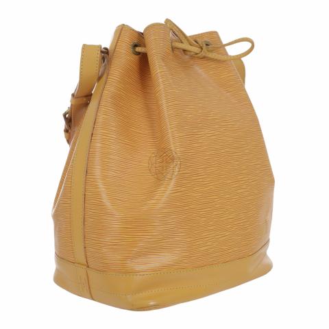 Louis Vuitton Mustard Leather Large Noe Drawstring Shoulder Bag With  Accessories