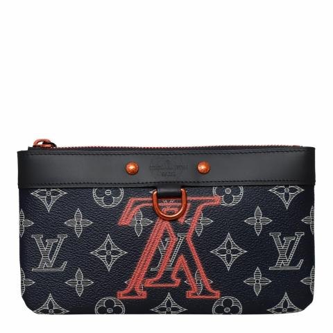 Louis Vuitton Pochette Apollo Monogram Upside Down Ink Navy in Coated  Canvas with Brass - US