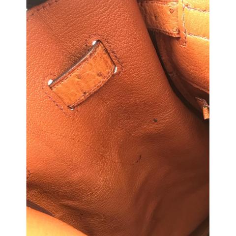 Sell Hermès Ostrich Birkin 32 HAC Bag - Brown/Gold