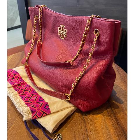 Sell Tory Burch Britten Triple Compartment Tote Bag Red HuntStreet