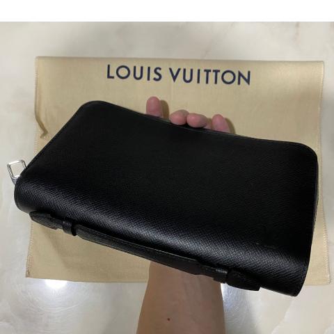 Class Louis Vuitton Taiga Zippy Xl Long Wallet Clutch Bag Noir