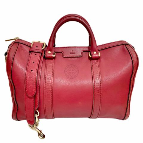 Sell Gucci Guccissimma Trim Boston Bag Red HuntStreet