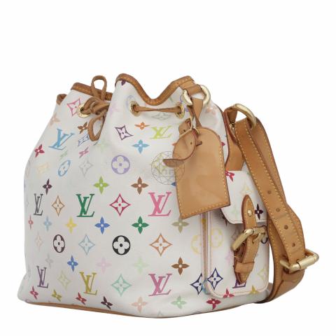 Louis Vuitton Multicolore White Murakami Petit Noe Bucket Bag
