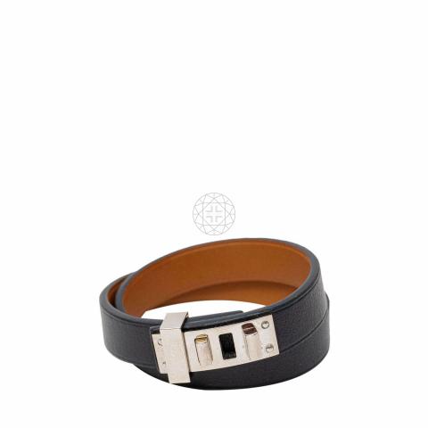 Hermes mini dog hot sale double tour bracelet