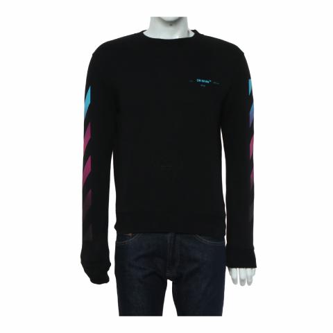 Black gradient crewneck off white online