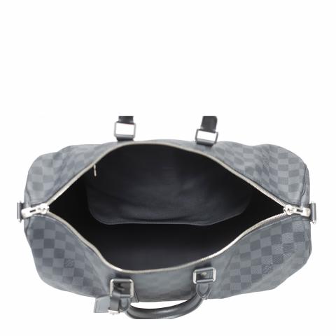 LOUIS VUITTON Damier Graphite Keepall Bandouliere 45 1259780