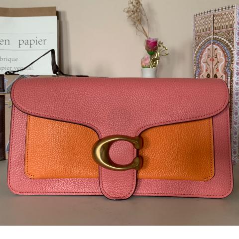 Pink and orange online coach purse