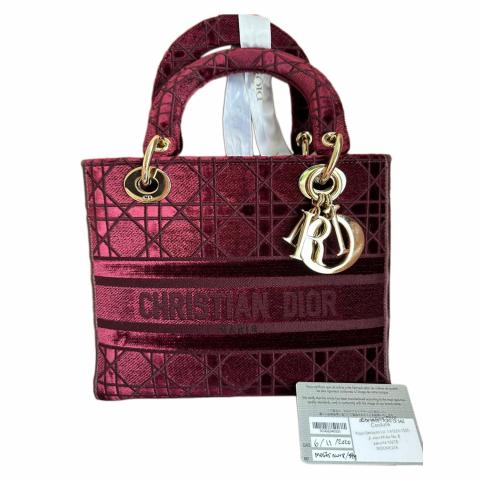 Burgundy christian dior bag hot sale