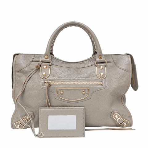 Balenciaga gris taupe 2025 metallic edge