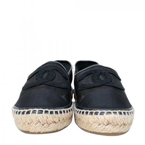 Chanel mesh clearance and grosgrain espadrilles