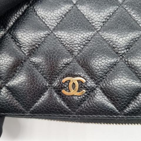 CHANEL Matelasse Classic Zip Card Case Black AP2570 Caviar Leather– GALLERY  RARE Global Online Store