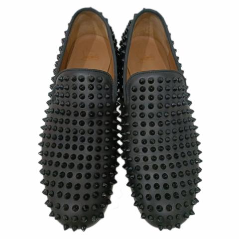 Christian Louboutin, Shoes, Christian Louboutin Rollerboy Spikes Studded  Mens Loafers Flat Shoes