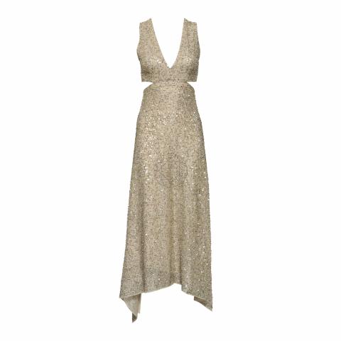 Sell Alice + Olivia Sequin Embellished Dress - Gold | HuntStreet.com