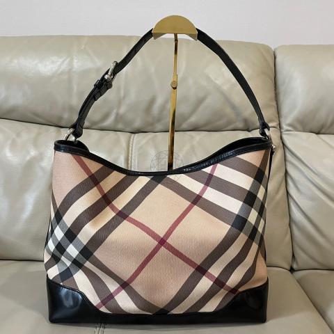 Burberry nova store check hobo bag