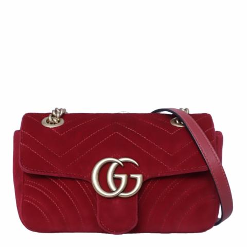 Gucci velvet red online bag