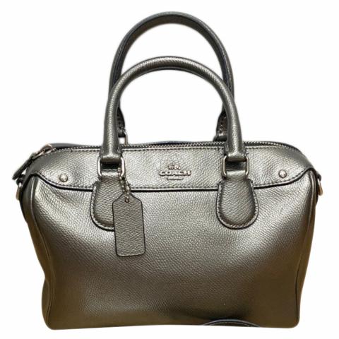 Coach on sale metallic satchel