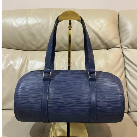 Louis Vuitton Soufflot Tote EPI Leather mm Blue