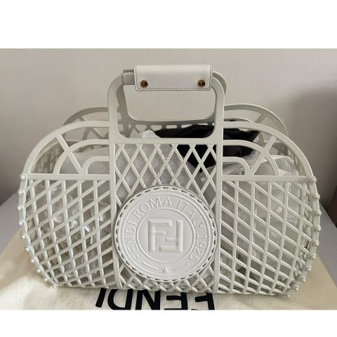 Sell Fendi Medium Basket Bag White HuntStreet