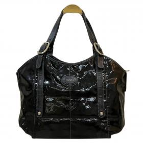 TST Medium Leather Tote Bag in Black - Tods