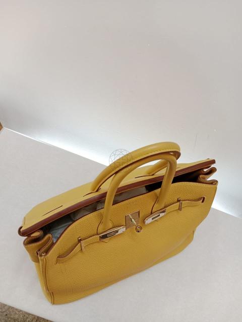 Hermes Birkin Handbag Curry Togo with Palladium Hardware 30 Yellow