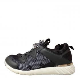 Louis Vuitton Montant Aftergame Cloth Trainers In Black