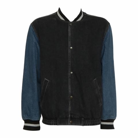 Supreme hot sale denim varsity