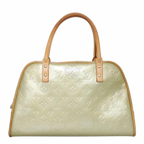 Louis Vuitton Mint Green Tompkins Square Vernis, Luxury, Bags & Wallets on  Carousell