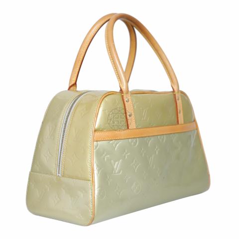 Louis Vuitton Mint Green Tompkins Square Vernis, Luxury, Bags & Wallets on  Carousell