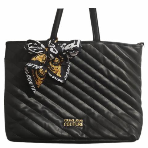 Versace Jeans Couture Thelma Tote Bag With Silk Scarf in Black