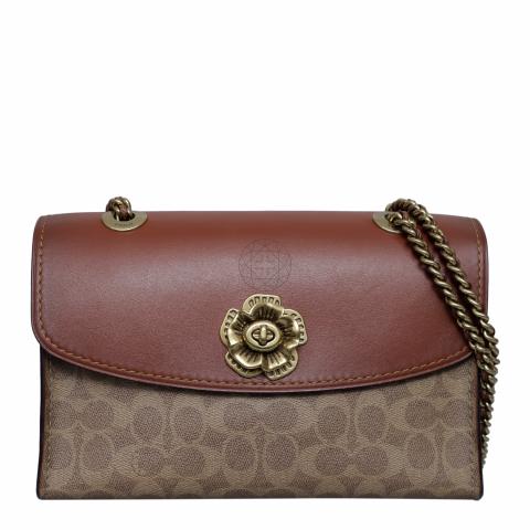 Coach signature parker shoulder on sale bag